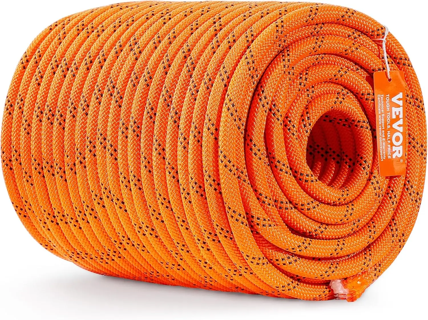 

Double Braided Polyester Rope, 1/2 in x 220 ft, 8000 LBS Strength for Climbing Rigging Rescue Outdoor Use