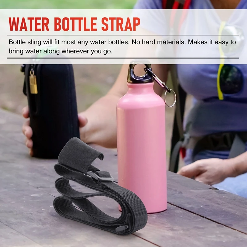 Water Bottle Holder With Adjustable Shoulder Strap Universal Bottle Sling Perfect For Daily Walking Biking