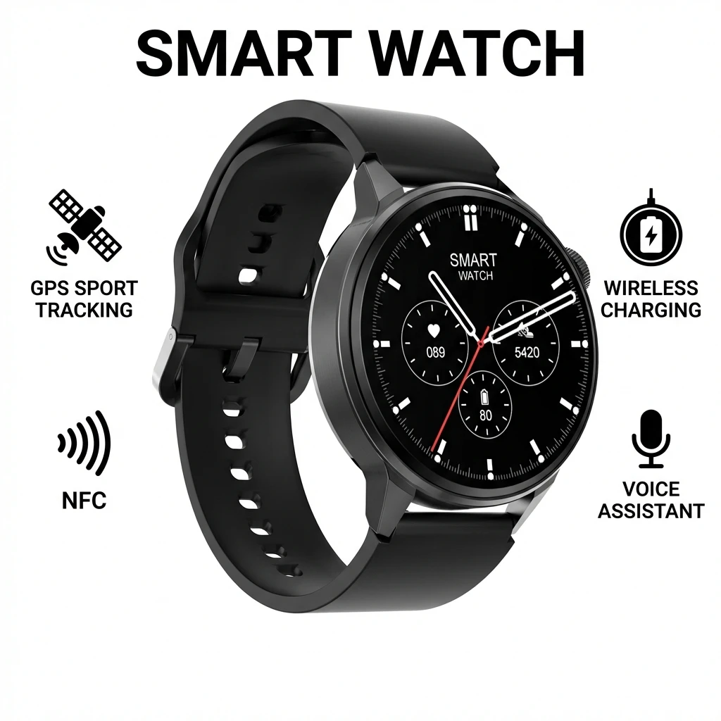 

Новые умные часы для мужчин с GPS-трекером, HD-экран 390*390, Bluetooth-вызовы, голосовой помощник, беспроводная зарядка, женские умные часы с NFC