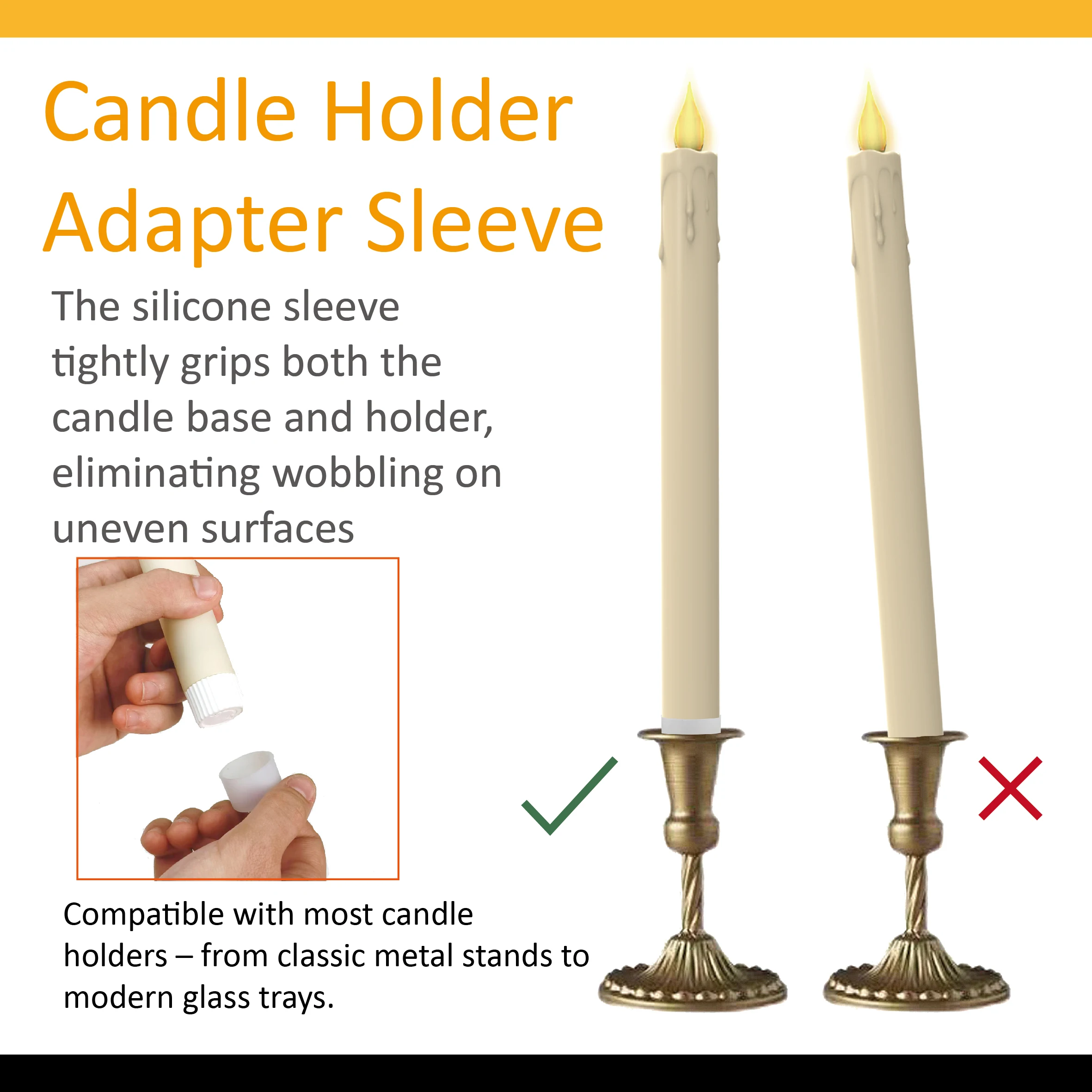 6 Pack Flickering Flameless Taper Candles with Remote and Timer LED Candlesticks Plastic Window Candle Party Indoor Home Decor 6