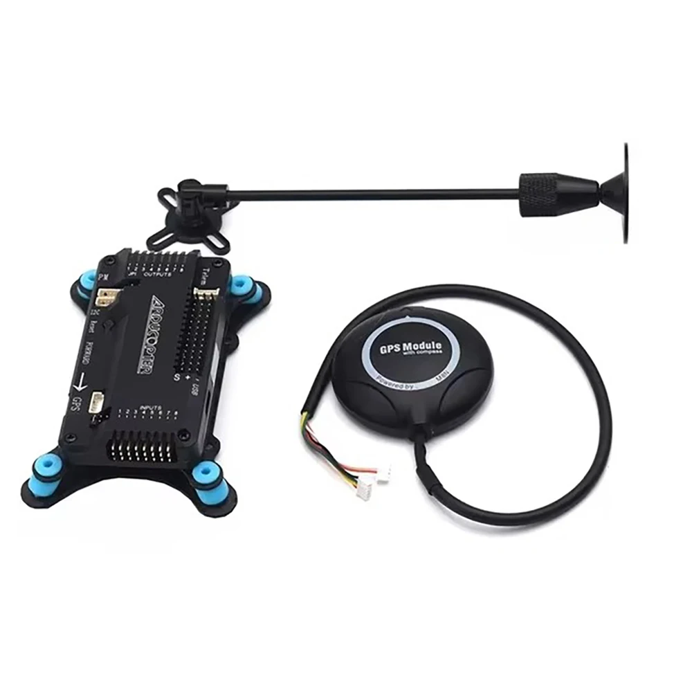 APM2.8 APM 2.8 flight controller+M8N GPS Module+GPS Stand+shock absorber+cable for RC Quadcopter Multicopter