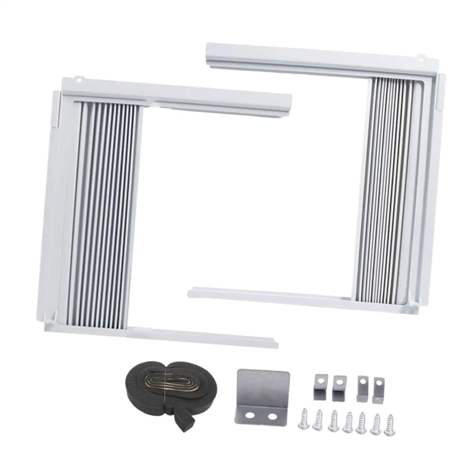 Window AC Side Panel Thick Double Layer Insulation Air Conditioning Window Sealer for Improved Comfort