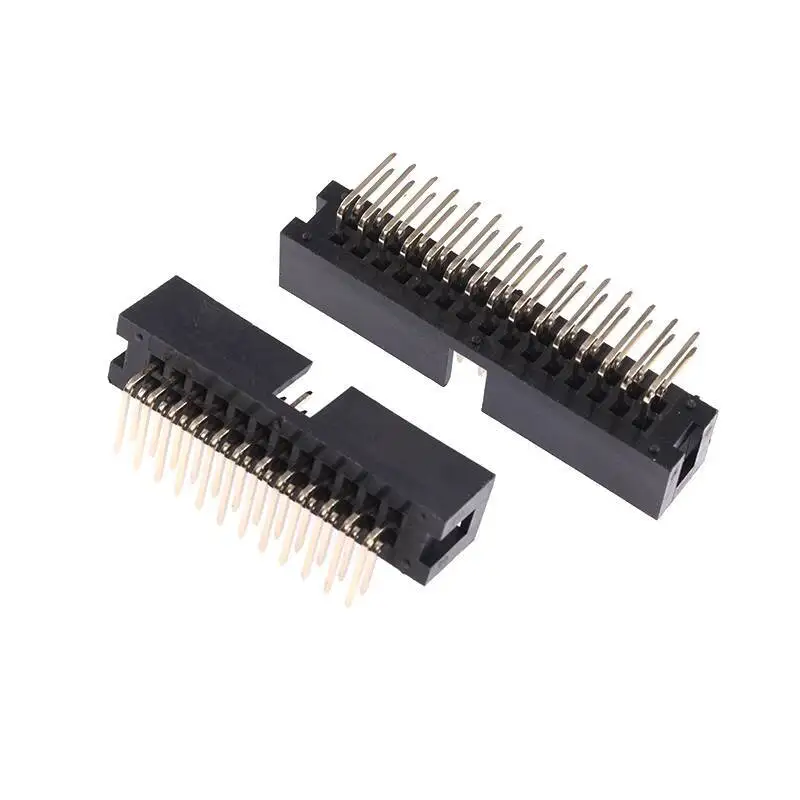 5 Stück einfacher Bullhorn-Stecker 2,54 mm gebogener Pin JTAG-Stecker IDC 3-6P 8 10 20 30 40P 64P – Detail 2