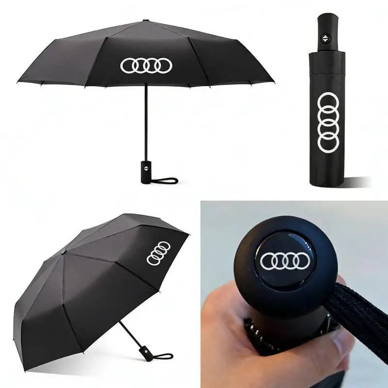 

1 шт., складной зонт с эмблемой автомобиля, зонтик от солнца на лобовое стекло для Audi A1 A3 A4 A5 A6 A7 A8 Q2 Q3 Q5 Q7 Q8 S7 S8 S3 S4 RS