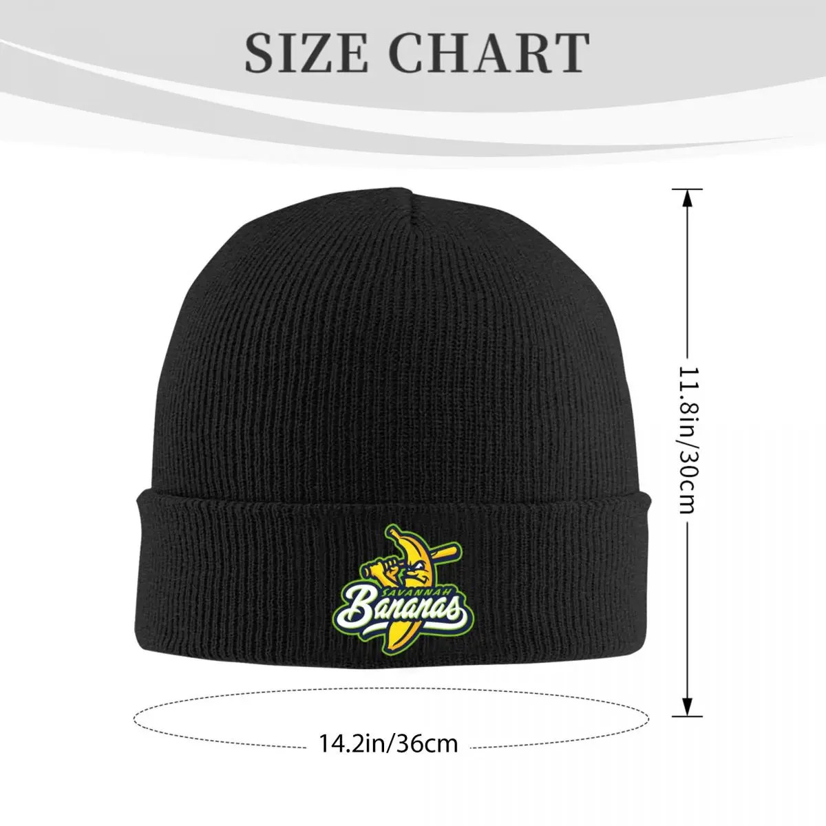 Savannah Bananas Warm Knitted Cap Hip Hop Bonnet Hat Autumn Winter Outdoor Beanies Hats for Unisex Adult