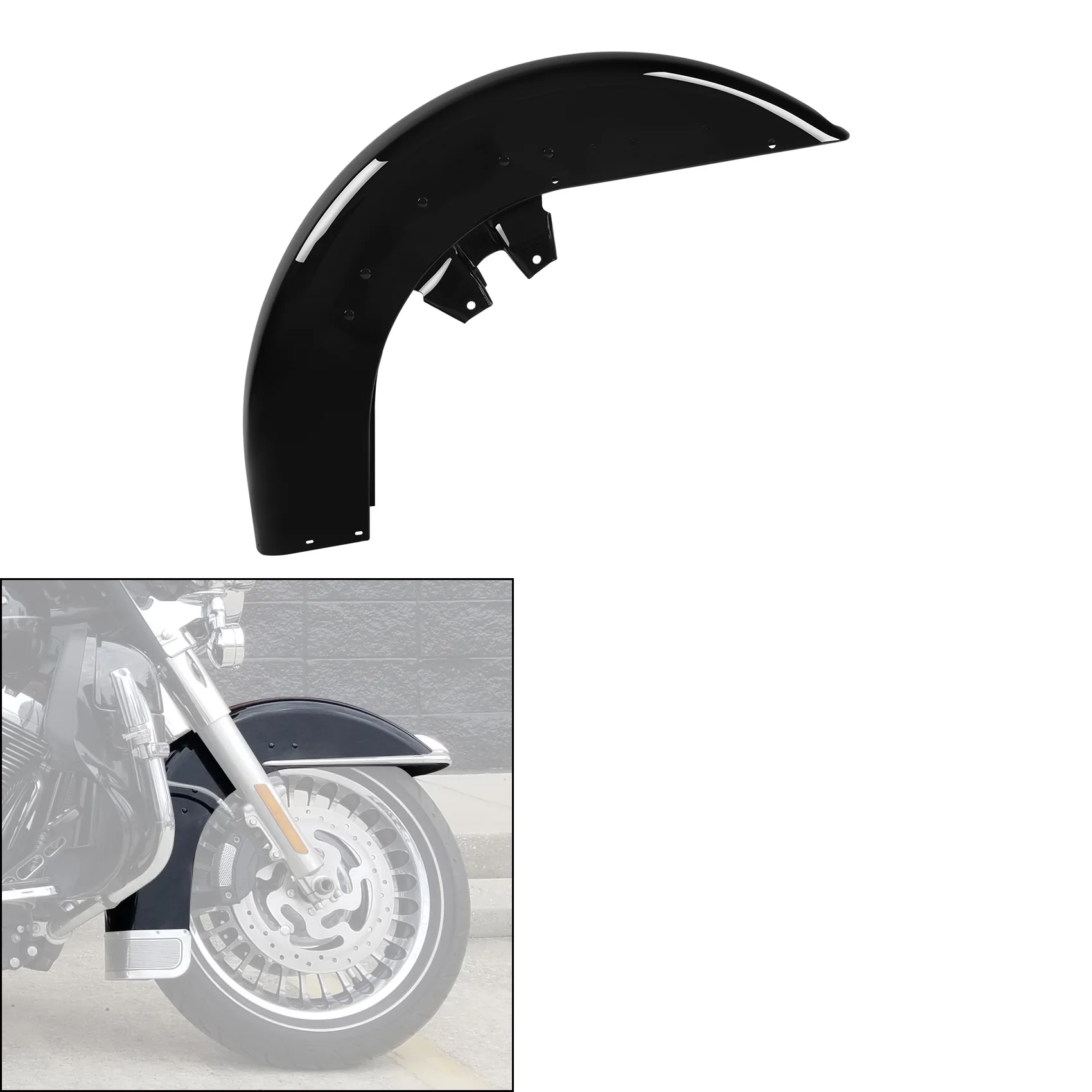 

Motorcycle Front Fender For Harley Touring Electra Glide Road King FLHT 1989-2013 2012 2011 2010 2009 2008 2007 2006 2005 2004