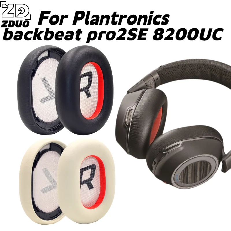 For Plantronics Backbeat Pro 2 SE Voyager 8200UC Headsets PU Leather Memory Foam Ear Cushions & Headband Pad, Renew Accessories