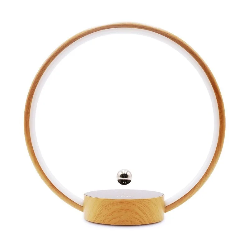 Maglev ring light, light luxury ornament switch balance table lamp desktop night light