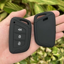 3 Buttons Silicone Car Fob Key Cover Case for JAC JIAYUE A5 X4 X7 IC5 IEV T50 S2 S3 S4 S5 S7 T8 Refine M6 Smart Remote Keychain