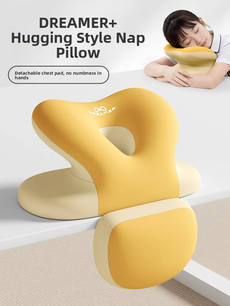 Zhimengren Student Nap Pillow Memory Foam Unique Design Children's Special Table Sleeping Aid Small Size School Essential