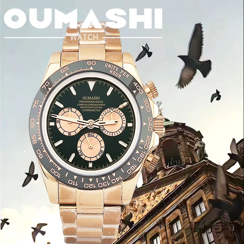 39mm Men's automatic mechanical watch, 4130 / 4613D automatic movement, sapphire glass, luxury multi-functional waterproof watch