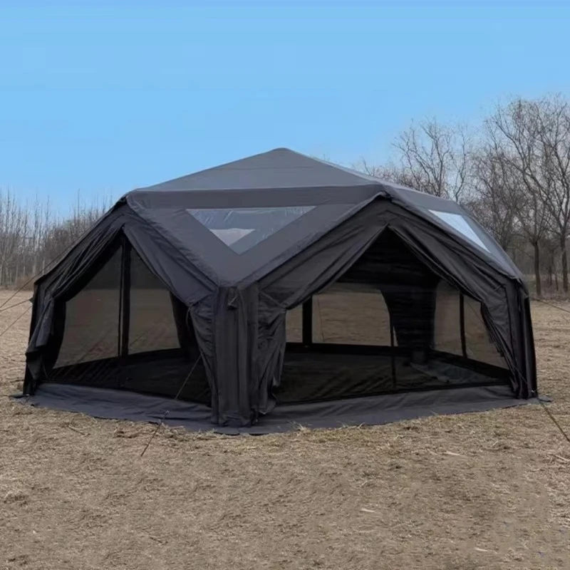 Hot-selling high-quality outdoor camping family hiking thickened waterproof and warm infla   tent