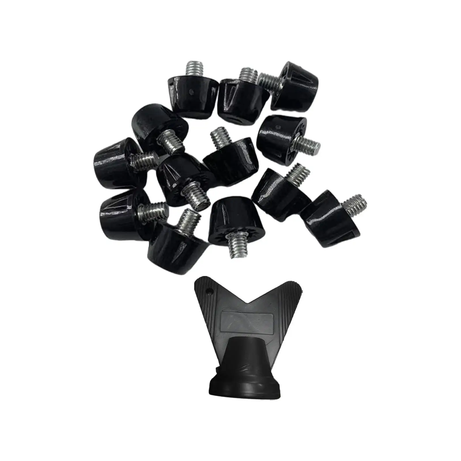 

12 шт. шипов для футбольных бутс с ключом, прочные шипы для спортивной обуви, шипы для футбольных кроссовок для занятий спортом в помещении и на улице