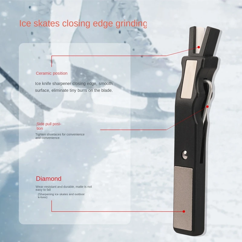 Ice Skate Blade Sharpener Portable Ice Skate Grinder For Sharpening The Blades Of Curved Figure Skates