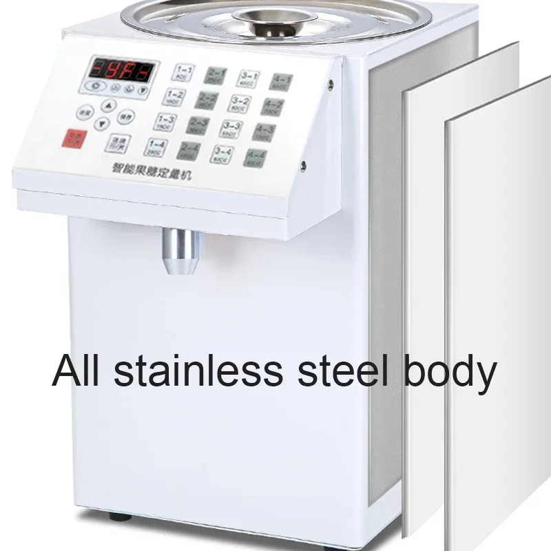 16 Griglia Quantitativa Fruttosio Riempitrice Bubble Latte Negozio di Tè Elettrico Automatico Sciroppo di Zucchero Dispenser Levulosa Quantifier