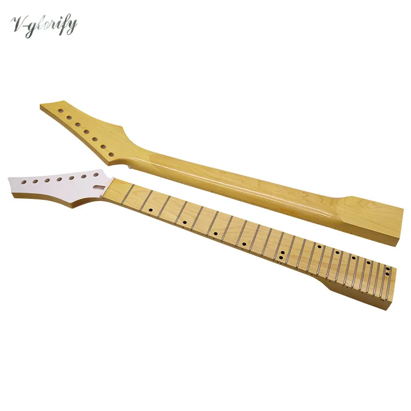 Left Hand Electric Guitar Neck 24 Frets 7 String Guitar Neck Canada Maple High Gloss Maple Fingerboard Guitar Parts Natural