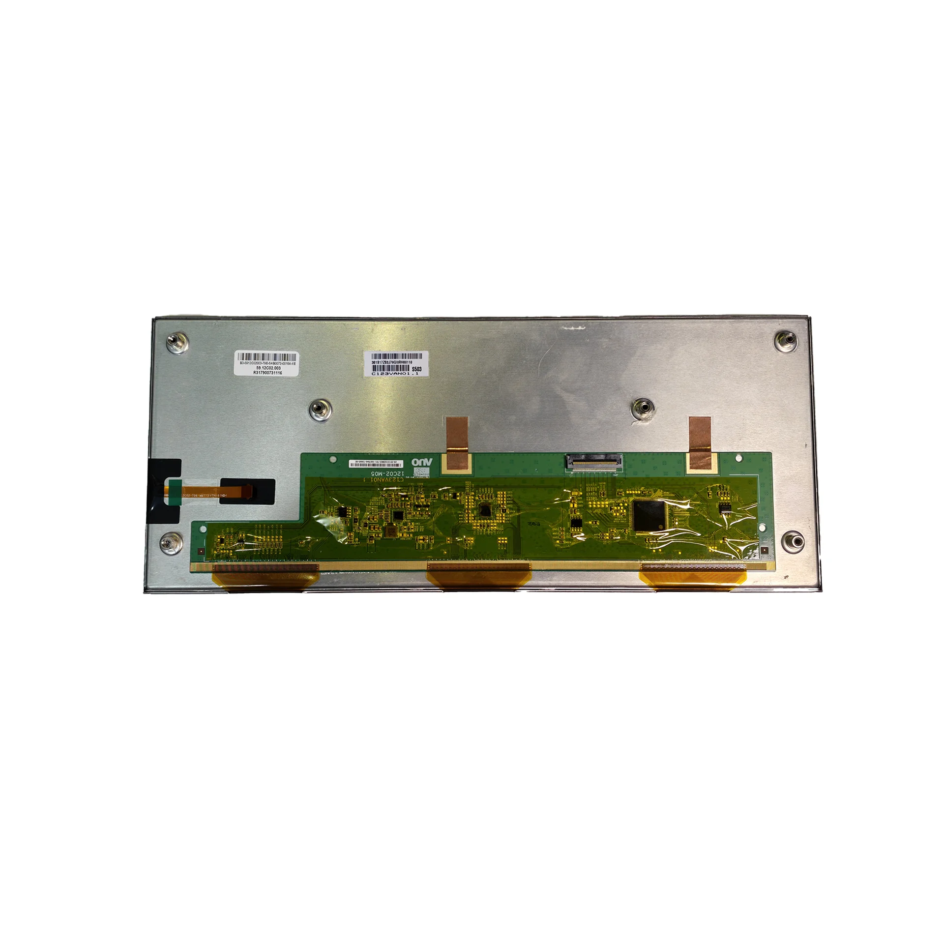12.3 Inch C123VAN01.1 Automotive LCD Display 1440×540 600cd/m² Wide Temp Bar Screen For Car Digital Instrument Cluster