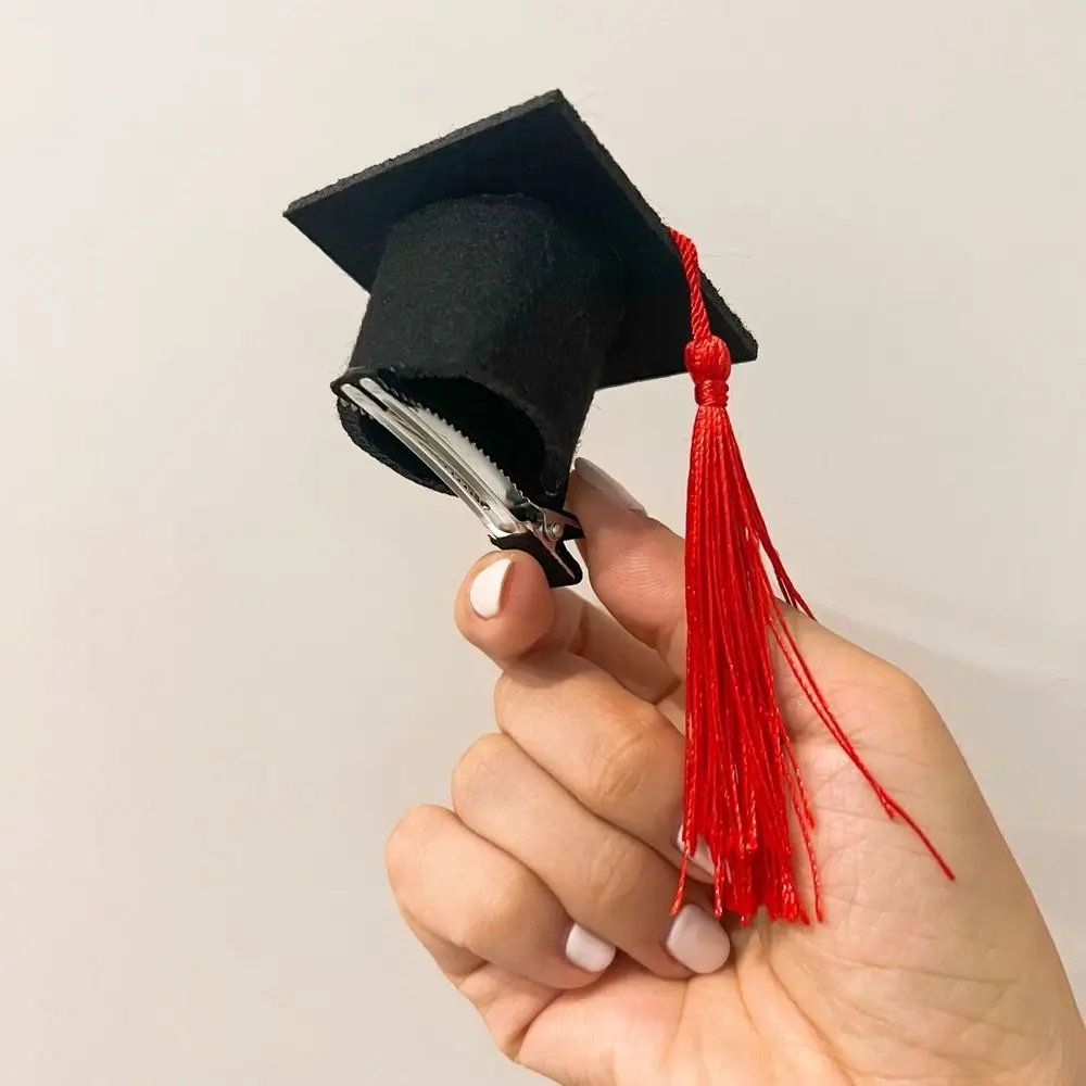 Mini sombrero de médico de la temporada de graduación, sombrero pequeño para Celebración de fiesta de graduación, sombreros de médico con borlas