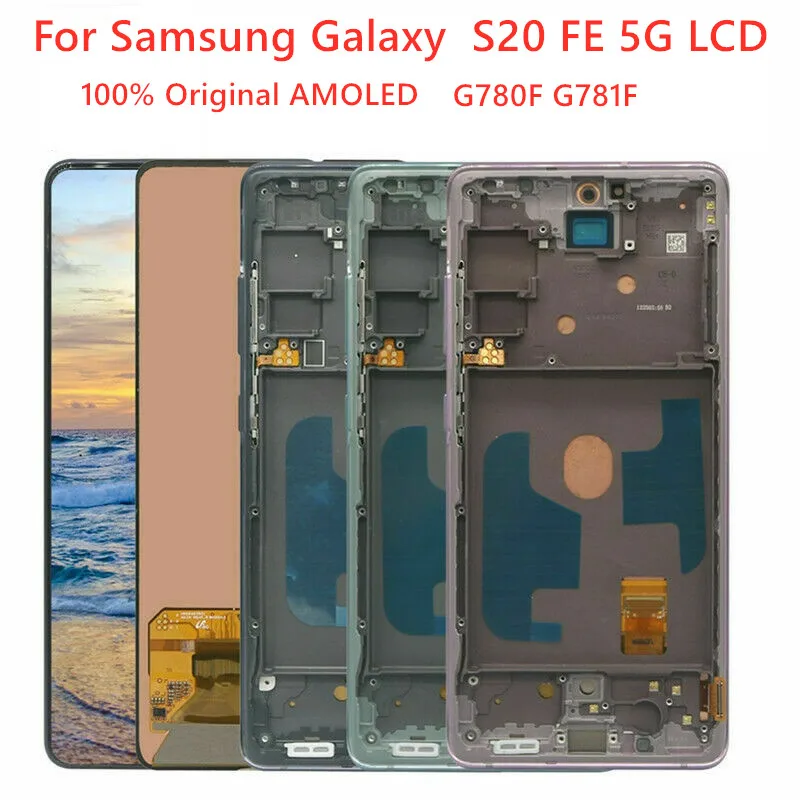 For Samsung Galaxy S20 Fan Edition G780F G781F S20 FE 5G S20 Lite LCD Display with touch screen ditigitizer