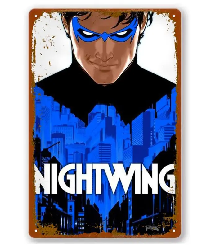 Nightwing (2021) Hc Vol 01 Leaping Into The Light Poster Vintage Metal Tin Sign Wall Decoration For Garage Yard Home Cafe Bar Cl