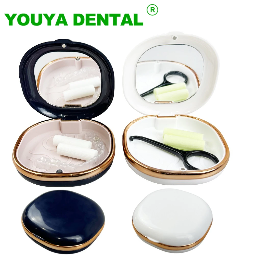 Portable Mouth Guard Box Retainer Case False Teeth Denture Storage Box Teeth Aligner Braces Box Orthodontic Oral Hygiene Tools