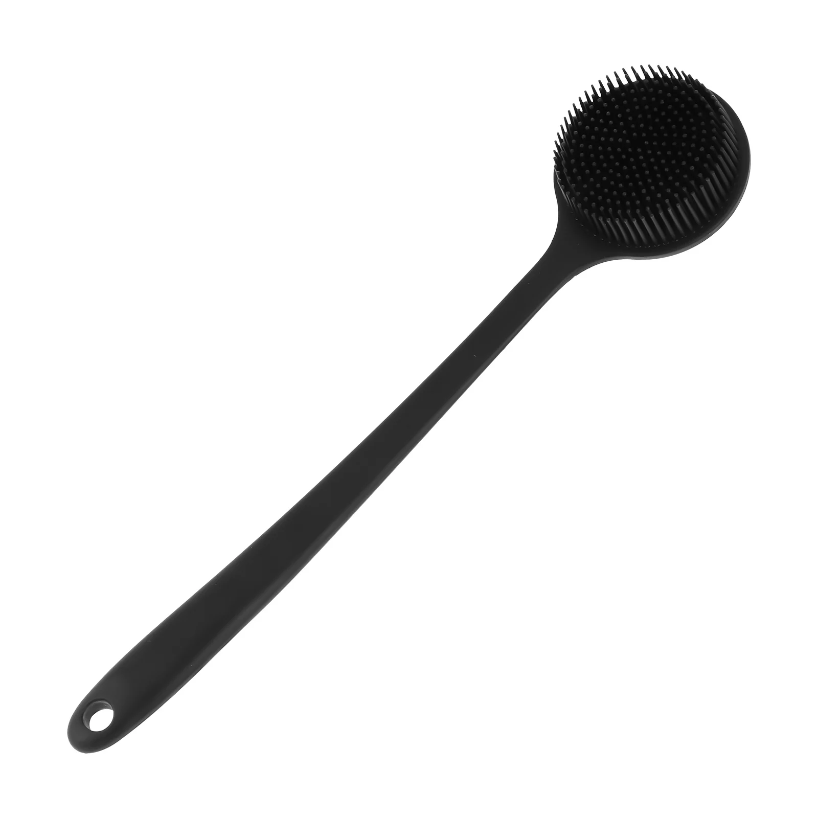 

Silicone Body Scrubber Long Handle Shower Back Scrubber 37Cm Bath Exfoliating Massage Brush for Dead Skin Cellulite Removal