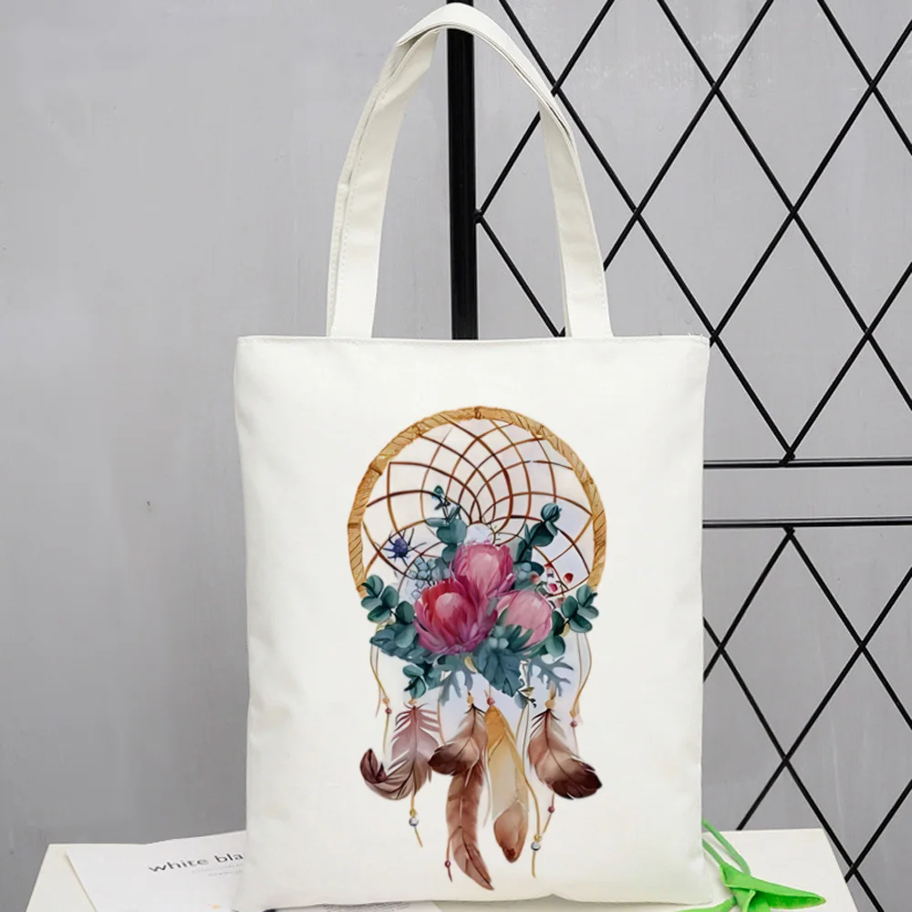 Dream Catcher shopping bag recycle bag bolso shopper reusable bolsa cotton bag foldable sacola jute tote sac tissu