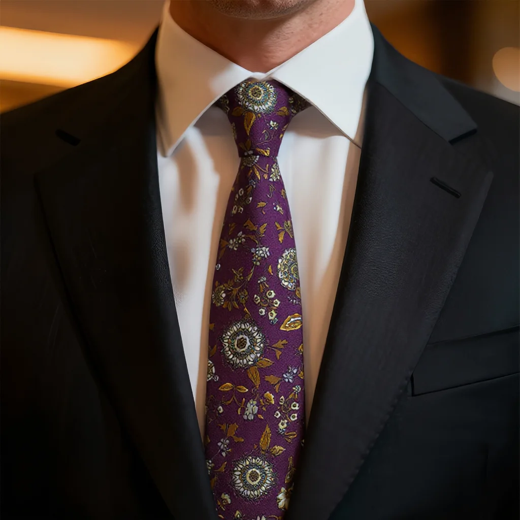 DS العلامة التجارية الجديدة تصميم الخريف الشتاء زهرة القطن ربطات العنق جيب مجاني منشفة للرجال 6 سنتيمتر الأحمر الأخضر القطن ربطات العنق Cravat #2