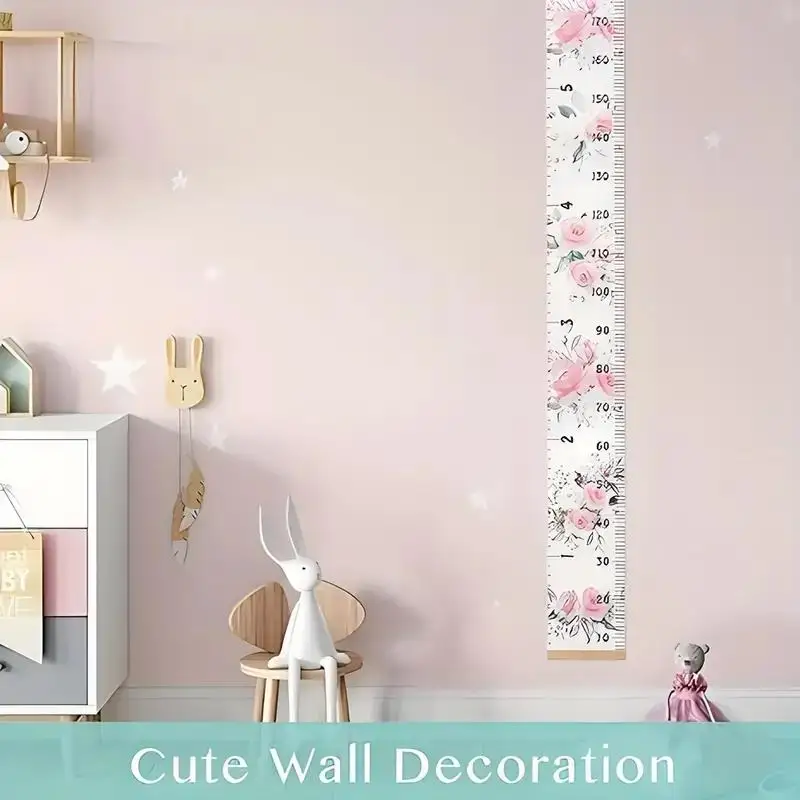 Children's Height Ruler Cartoon Print Height Ruler Children's Room Decoration Hanging Pictures Measuring Height Wall Stickers