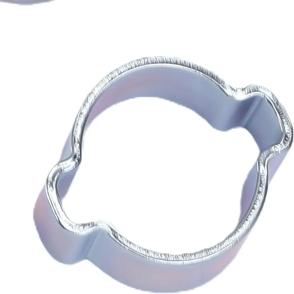 80pcs Portable Practical Double Ear Hose Clamps Durable 8 Sizes Hose Clamp Set Ear Clamp Assortment Petrol Pipe