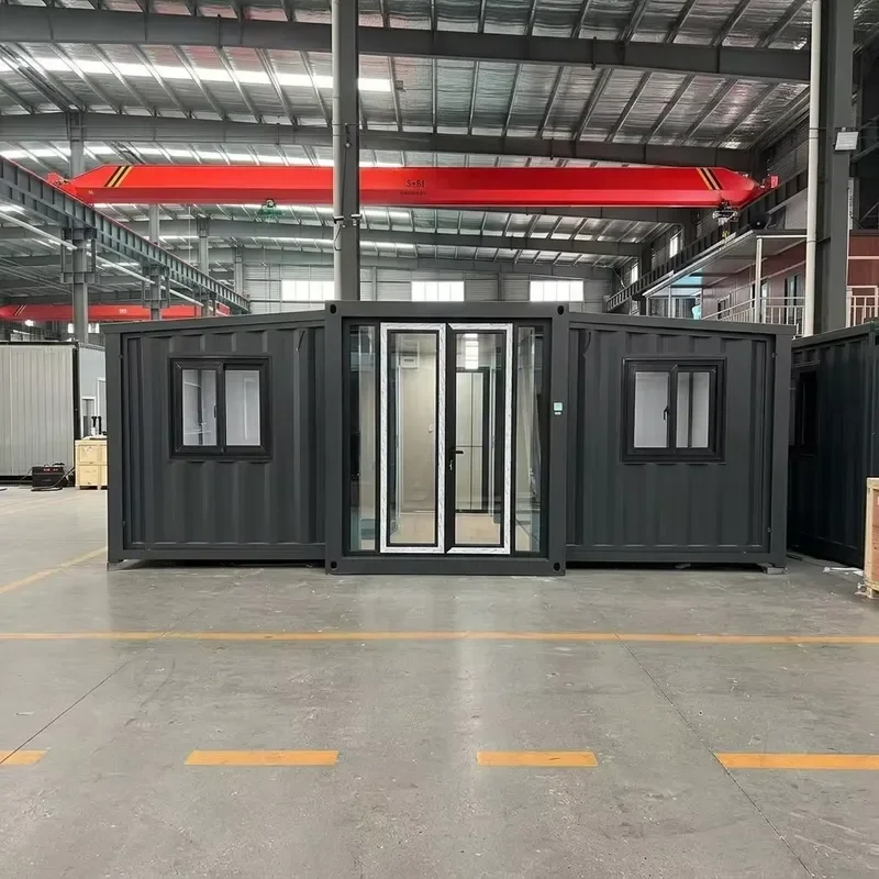 Heavy Double Wing Expandable House Space Doubled Prefab Farm House Galvanized Steel Structure Waterproof Site Living