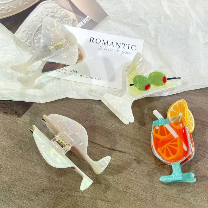 مشبك شعر منعش لحفلات الكوكتيل الصيفية والشاطئ وحفلات الشعر من الأكريليك وإكسسوارات الشعر للنساء والفتيات #2