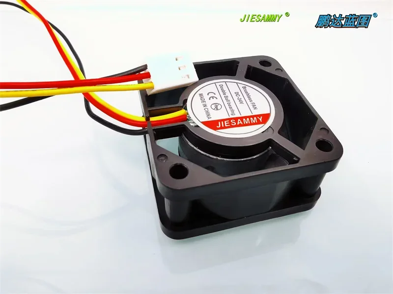 JIESAMMY dual ball 4020 4CM RD alarm function 24V 0.08A frequency conversion high-speed cooling fan40*40*20MM
