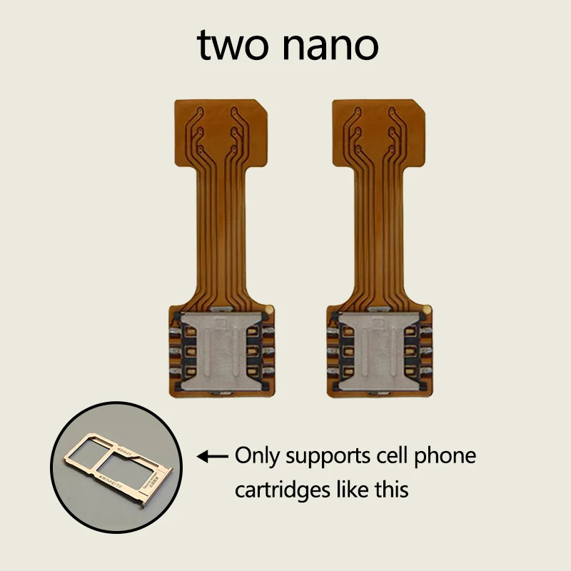 Universal DIY Android Phone TF Dual SIM Card Adapter Nano Cato Hybrid Sim Slot For Micro SD Extender