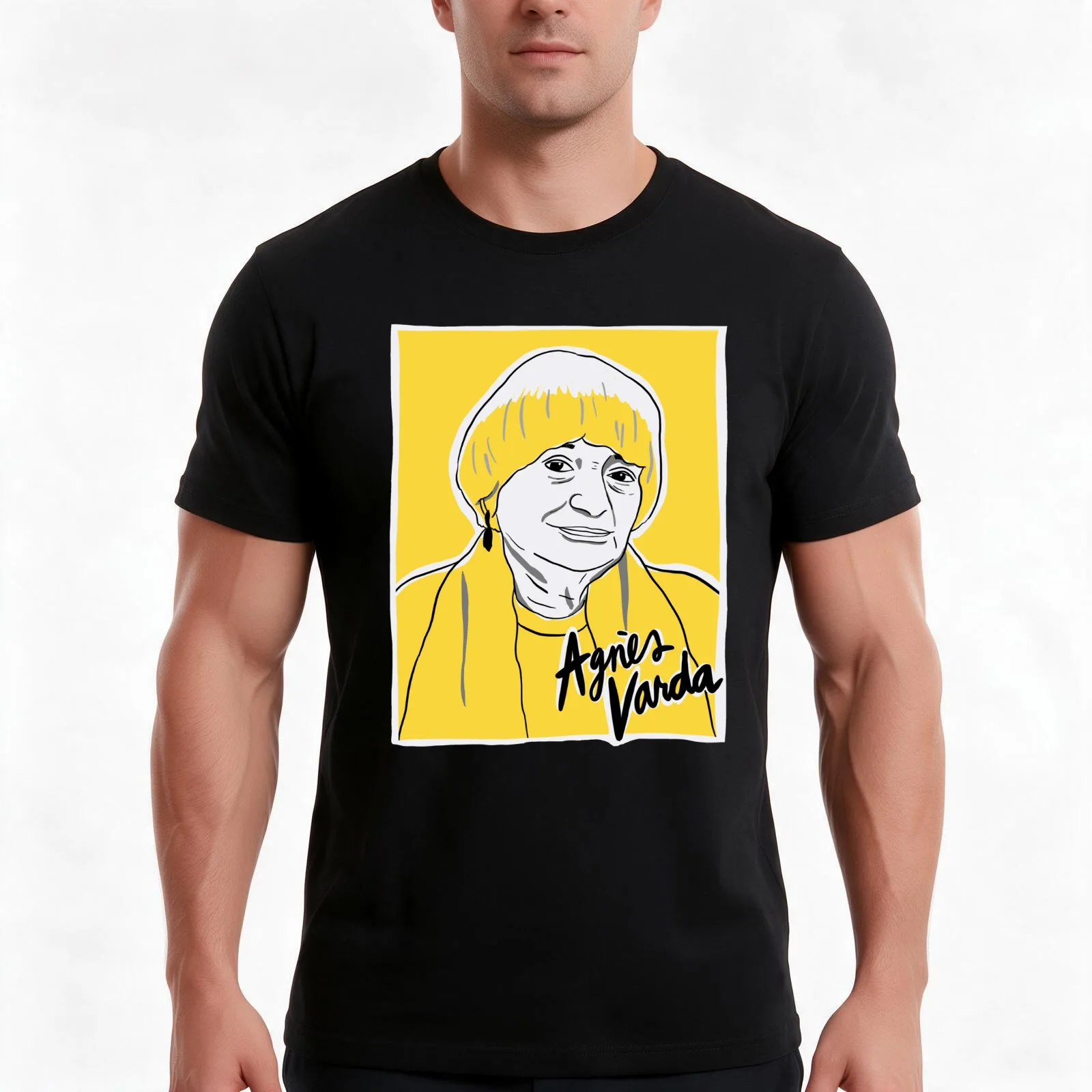 Agnes Varda T-Shirt Summer Casual Cotton Tee Oversized Streetwear Tops Vintage Graphic Print Loose Fit Short Sleeve