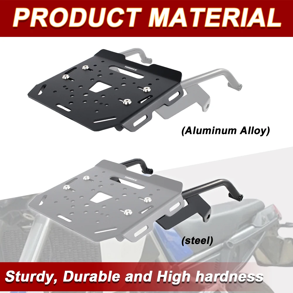 Motorcycle Luggage Holder Bracket Fit For Aprilia Tuareg 660 2022 2023 2024 Rear Luggage Rack Extension Tuareg660 Aluminum