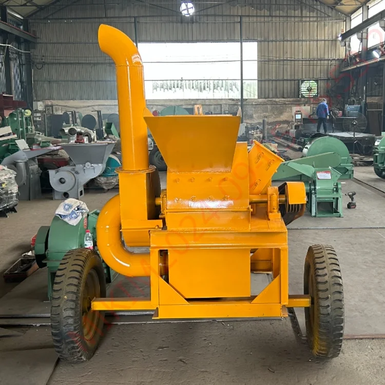 Branch Shredder Large Municipal Wood Tree Crusher Wood Chipper Garden Branch Fruit Tree Shredder Sawdust Machine