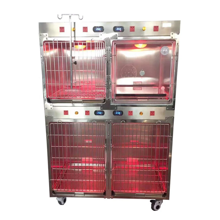 High Quality 304 Stainless Steel Anti-corrosion Acid-proof Rust-free Pet Dog Cat Animal Cage