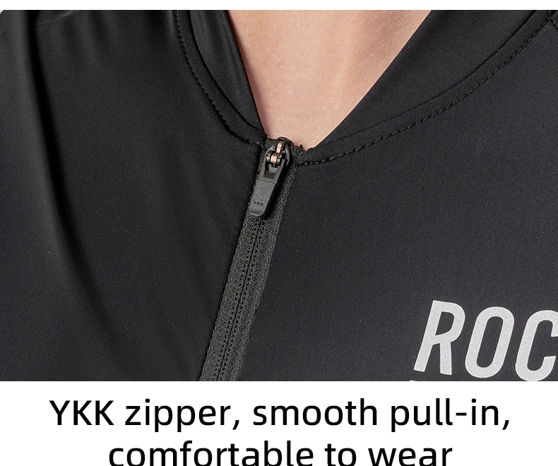 ROCKBROS Weibliches Radsporttrikot Leicht atmungsaktiv Lange Ärmel Radsporthemd Weich Hohe Elastizität Trikot Frauen Radsportkleidung – Detail 5