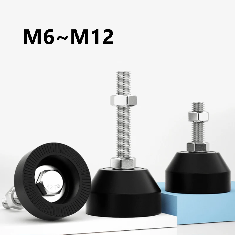 M6 M8 M10 M12 Thread Type Adjustable Levelling Feet Swivel Base Articulating Furniture Legs