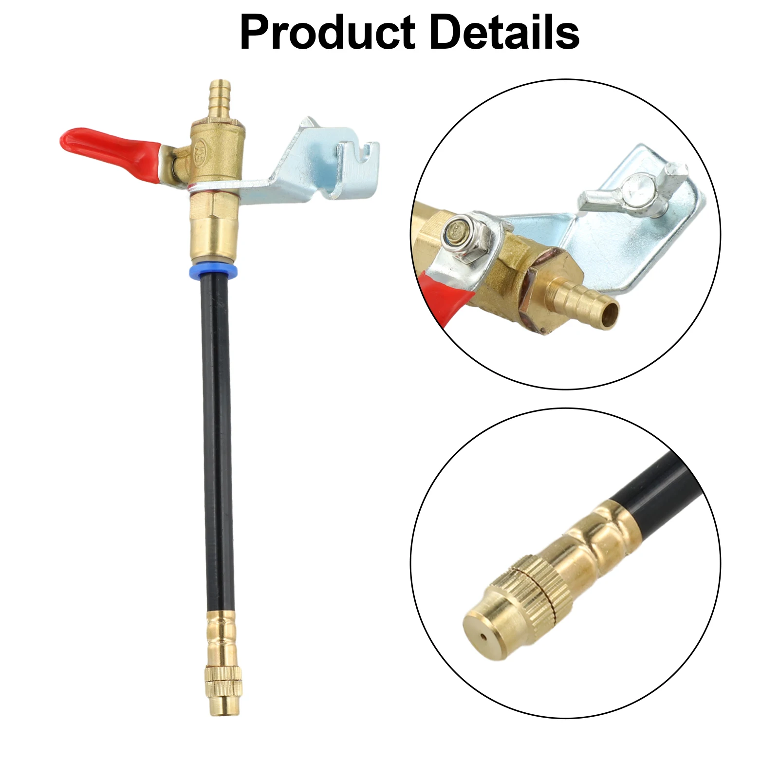 Water Spray Attachment for 7inch For Angle Grinders Featuring Aluminum Tube for Dust Control and Enhanced Tool Performance