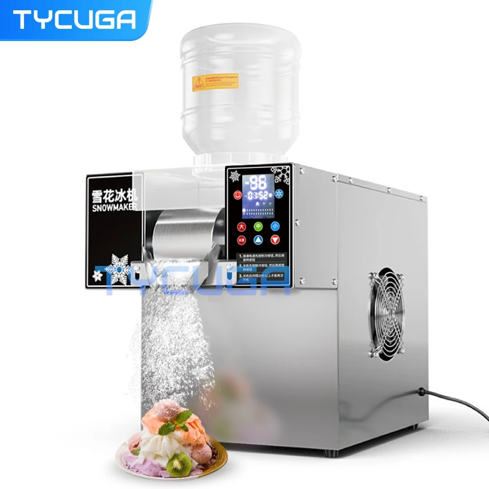 Corea Bingsu Fiocco di neve Dispositivo per la rasatura del ghiaccio 360W 3L Macchina per il ghiaccio Macchina per il rasoio da neve Europa Russia Messico con spedizione refrigerante