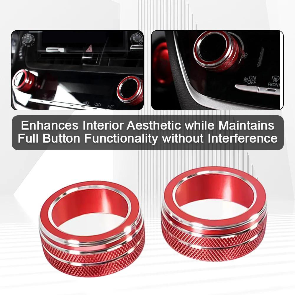 Air Condition Switch Rearview Mirror Adjust Knob Cover Trim for Toyota Corolla Sedan Hybrid 2020-2025 Corolla Cross 2022-2025