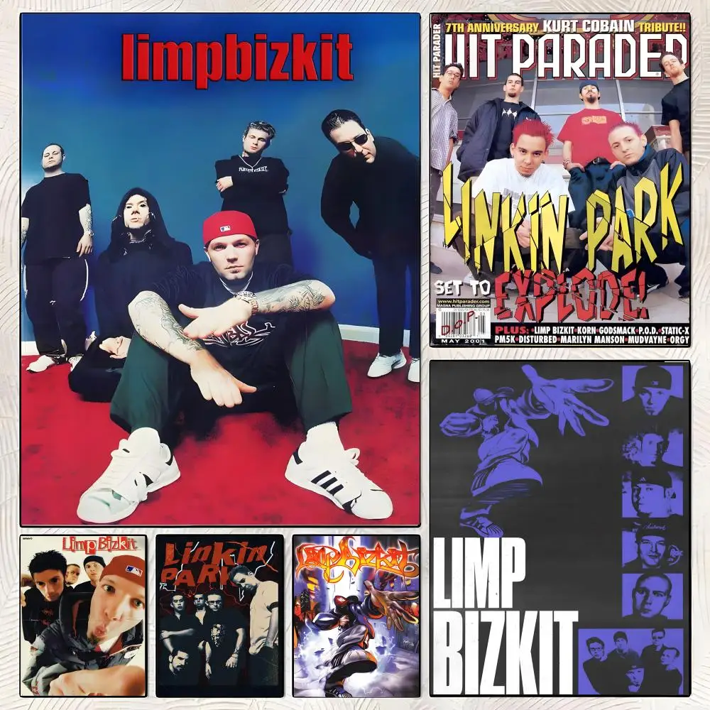 L-Limp Bizkit Poster High-definition  poster stickers, suitable for bedroom, living room, home decoration