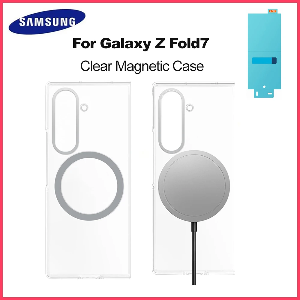 

Original Clear Magnetic Case for Samsung Galaxy Z Fold7 with Magnet Clear Magnetic Protection Case
