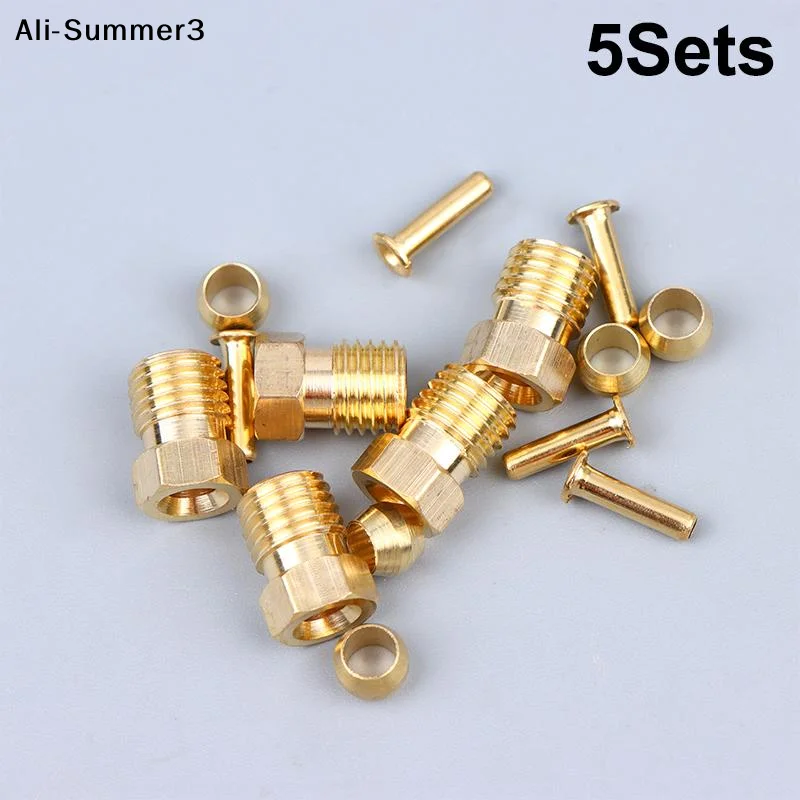 

【Sk】High Quality Brass Fittings Sealing Ferrule Liner CNC Machine Hose Tubing Fittings M10 M8 M12 4mm 6mm 8mm