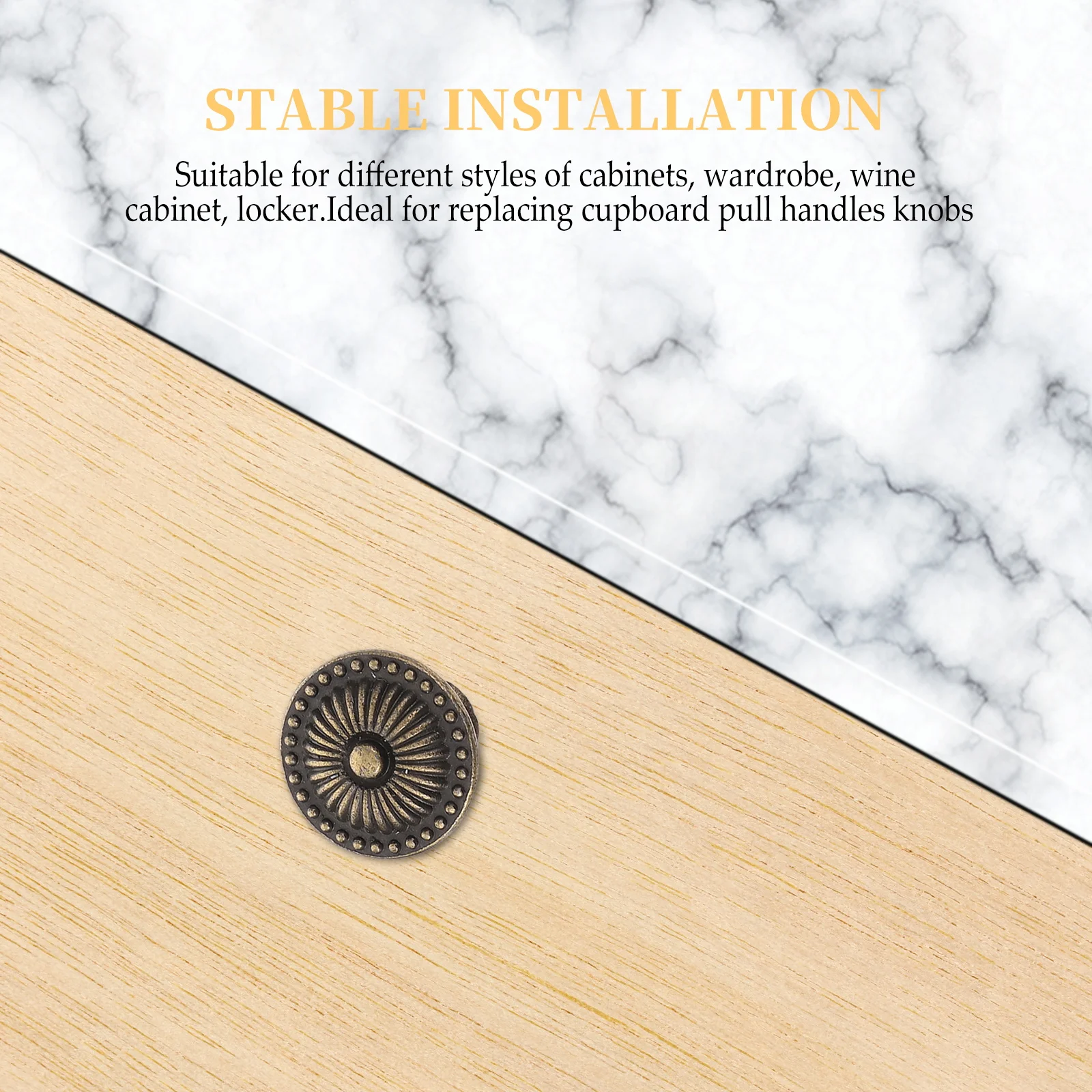 

4Pcs Style Round Zinc Alloy Drawer Pulls Vintage Cupboard Knobs Bronze Vintage Knobs Zinc Alloy Handles