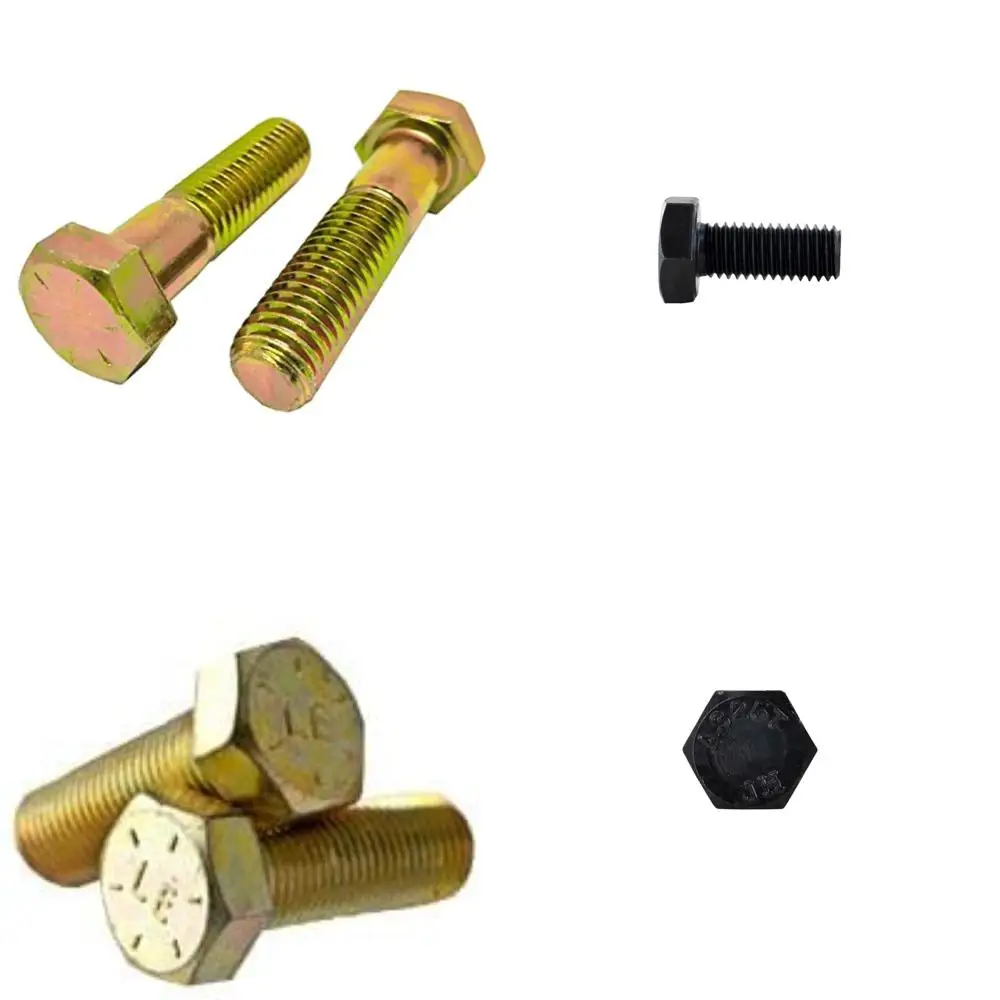 

Grade 8 Zinc Yellow Plated Hex Cap Screws, 9/16-18 x 2-1/4, Fine Thread, Partially Threaded, 1.375 Thread Length, 25-Pack