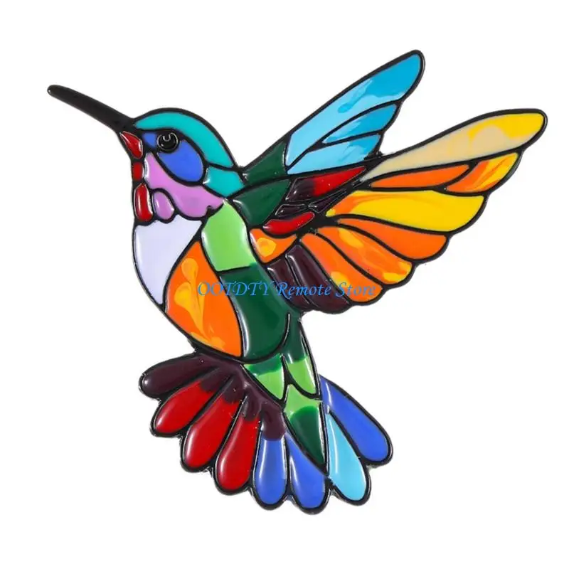 Colorful Fade Proof Hummingbird Decoration Brooch Pin For Apparel Enhancement Party And Gift Box Adornment