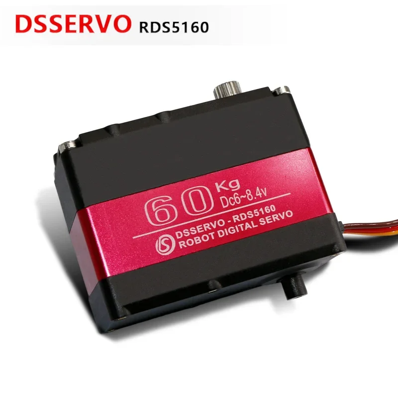 60 กก.RDS5160 7.4V หุ่นยนต์ดิจิตอลเซอร์โวมอเตอร์แรงบิดสูงเกียร์โลหะ 270/180 องศา U-shape Bracket 18T Horn สําหรับหุ่นยนต์รถ